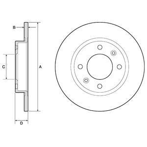 Гальмівні(тормозні) диски Delphi BG2572 (фото 1)