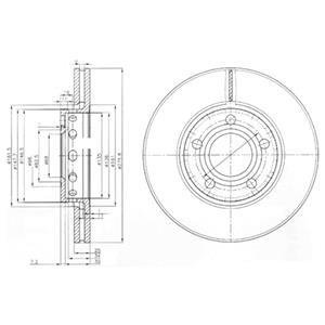 Гальмівні(тормозні) диски Delphi BG2518
