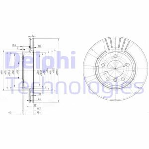Гальмівний диск Delphi BG3527C (фото 1)