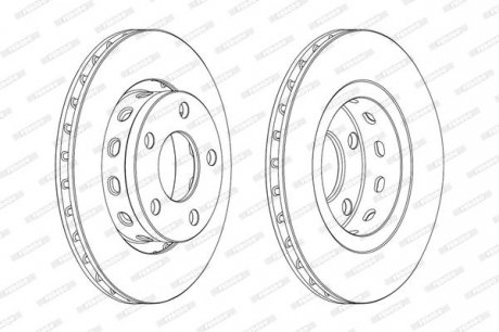 Гальмівний диск FERODO DDF2151C