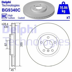 Гальмівний диск Delphi BG9340C (фото 1)