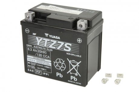Акумулятор (Ціна за цей товар формується з двох складових: Ціна на сайті + додатковий платіж. Остаточну ціну дізнавайтесь у менеджера.) YUASA YTZ7S YUASA (фото 1)