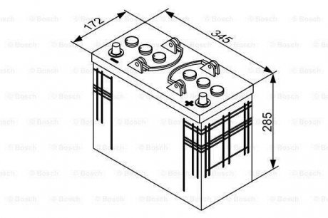 Акумулятор BOSCH 0 092 T30 400