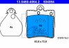 Комплект тормозных колодок, дисковый тормоз ATE 13.0460-4064.2 (фото 3)