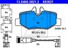 Комплект тормозных колодок, дисковый тормоз ATE 13.0460-3821.2 (фото 3)