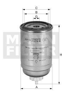 Топливный фильтр MANN-FILTER WK716/2X