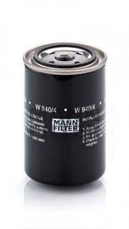 Фільтр масла MANN-FILTER W940/4 (фото 1)