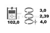 Комплект кілець на поршень ET ENGINETEAM R1001500 (фото 1)