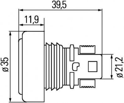 ЛІХТАР ГАБАРИТНИЙ КРУГЛИЙ ДІОД 24V БІЛИЙ ЛІВ./ПРАВ. HELLA 2PF 340 825-001