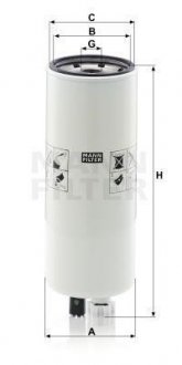 Топливный фильтр MANN-FILTER WK9020X (фото 1)