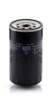 Масляний фiльтр MANN-FILTER W1168/1