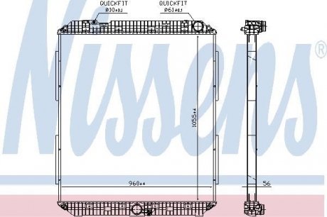 Радиатор MERCEDES ANTOS (12-) NISSENS 671760