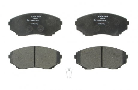 Комплект гальмівних колодок з 4 шт. дисків Delphi LP1095 (фото 1)