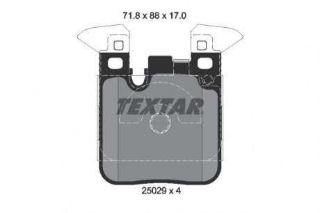 Колодки тормозные TEXTAR 2502902 (фото 1)