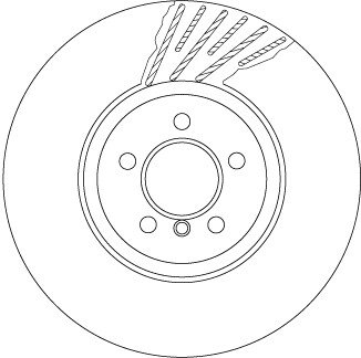 Гальмівний диск двосекційний TRW DF6613S (фото 1)