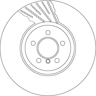 Гальмівний диск двосекційний TRW DF6614S (фото 1)