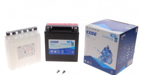 Стартерна батарея (акумулятор) EXIDE ETX20CH-BS (фото 1)