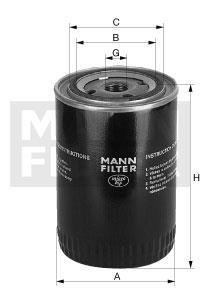 Масляний фiльтр MANN-FILTER W712/98