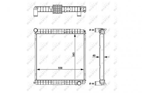 Радіатори та інтеркулера NRF 58827