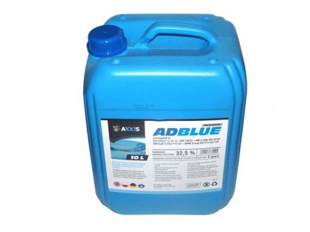 Рідина AdBlue для зниження викидів систем SCR (сечовина) <> 10 л AXXIS 502095 AUS 32 (фото 1)