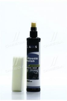 Очищувач-поліроль пластика салону c губкою 300ml <> AXXIS VSB-087