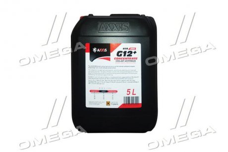 Антифриз концентрат G12+ червоний 5кг AXXIS P999-G12R ECO5l