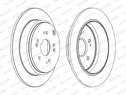 Гальмівний диск FERODO DDF1860C