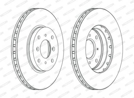 Гальмівний диск FERODO DDF1119C