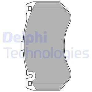 Комплект гальмівних колодок з 4 шт. дисків Delphi LP2290 (фото 1)