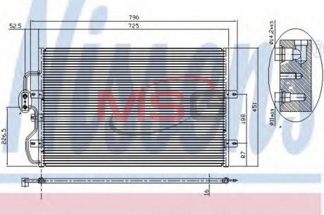 Радіатор кондиціонера NISSENS 94210