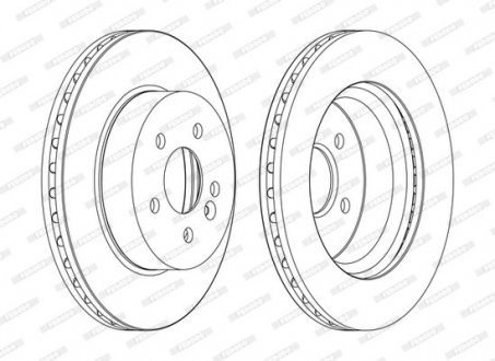 Гальмівний диск FERODO DDF1036C