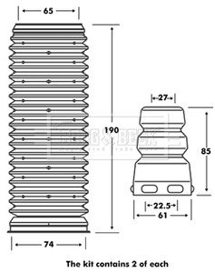 Набір пильовика BORG & BECK BPK7001