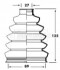 Пильник привiдного валу к-т d1=27mm d2=89mm h=125mm BORG & BECK BCB2358 (фото 1)