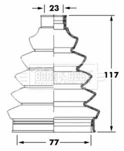 Пыльник BORG & BECK BCB6068 (фото 1)