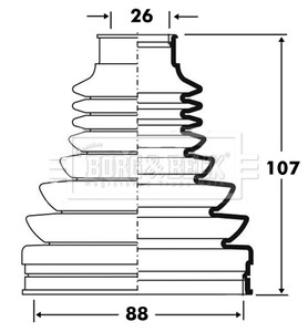 Пыльник BORG & BECK BCB2811