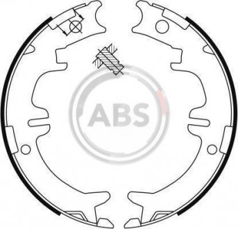 Колодка торм. барабан. LEXUS, TOYOTA задн. (ABS) A.B.S. 9114