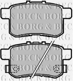 Гальмiвнi колодки дисковi BORG & BECK BBP2103 (фото 1)