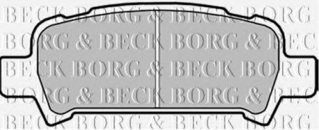 Гальмівні колодки, дискове гальмо (набір) BORG & BECK BBP1705