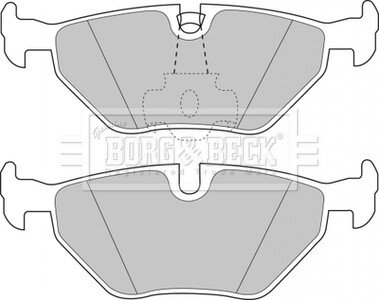 Гальмівні колодки, дискове гальмо (набір) BORG & BECK BBP1591