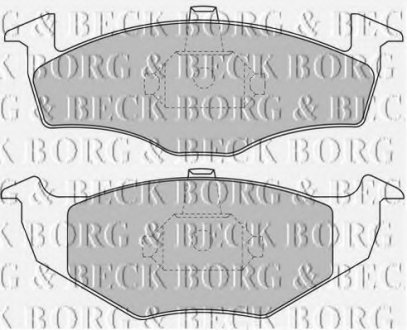 Гальмiвнi колодки дисковi BORG & BECK BBP1471