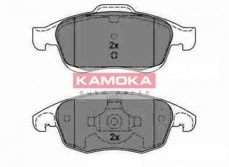 Гальмівні колодки, дискове гальмо (набір) KAMOKA JQ1013942