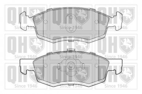 Колодки тормозные (передние) Renault Logan/Dacia Logan 04-/Sandero 10-/Lada Largus 12- Quinton Hazell BP1639