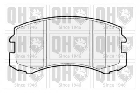 Колодки тормозные (передние) Mitsubishi Lancer III-IV 95-13/Colt III 02-12 Quinton Hazell BP1613