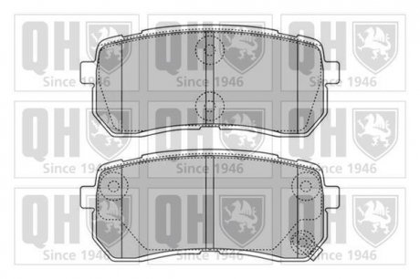 Колодки тормозные (задние) Hyundai H-1/ix55 07-/Kia Carnival 06-/Sorento III 15- Quinton Hazell BP1599