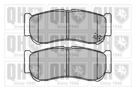 Колодки тормозные (задние) Hyundai Santa Fe II 06-12/H-1 01-07 Quinton Hazell BP1594