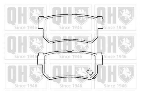 Колодки тормозные (задние) Daewoo Rexton/Ssangyong Rexton 02-/Actyon 05-/Korando 97-06 Quinton Hazell BP1452