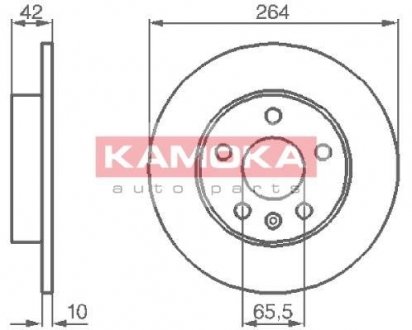 Гальмiвнi диски KAMOKA 1032088 (фото 1)