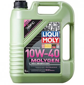 Олива моторн. Molygen New Generation 10W-40 (Каністра 5л) LIQUI MOLY 9061 (фото 1)