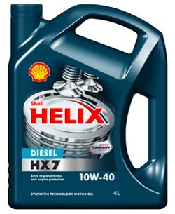 Мастило двигуна Helix Diesel HX7 10W40 4L SHELL 550040425