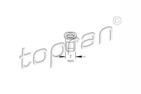 Фіксатор, кріплення молдинга TOPRAN / HANS PRIES 102891 (фото 1)